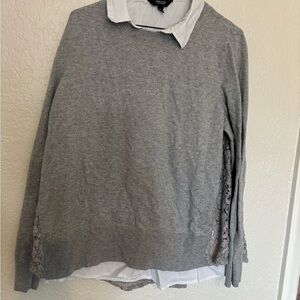 Simply Vera Vera Wang Gray Sweater Cardigan